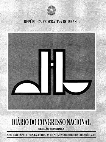 DiÃ¡rio do Congresso Nacional - SessÃ£o Conjunta - CÃ¢mara dos ...