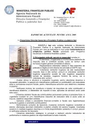 AGENTIA NATIONALA DE ADMINISTRARE FISCALA - Finante Iasi
