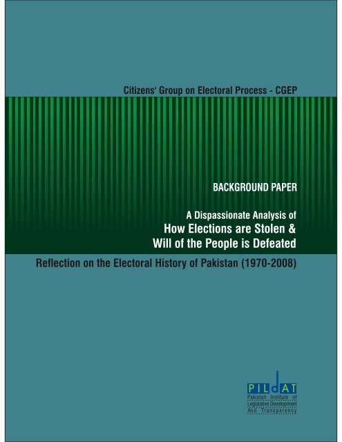 Download How Elections Are Stolen [PDF] - Pildat.org