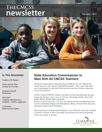 newsletter - Clarksville-Montgomery County Schools