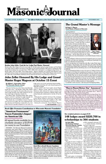 WMJ Nov 2005 - Freemasons of Wisconsin