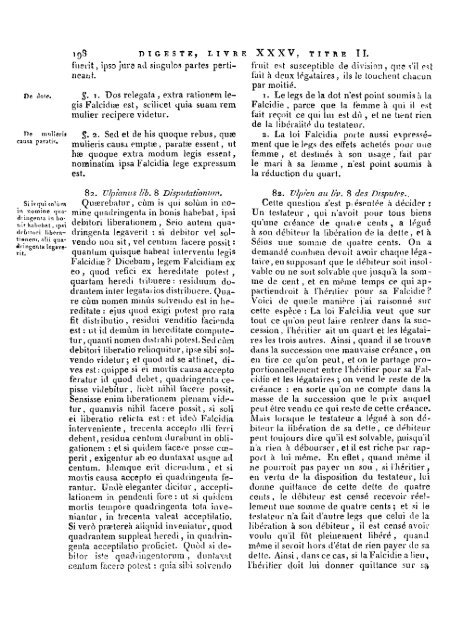 DIGESTORUM SEU PANDECTARUM - Histoire du droit