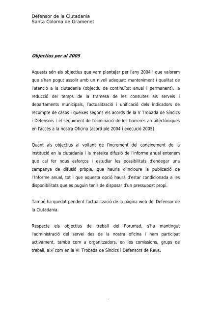 informe2004cat.pdf - Ajuntament de Santa Coloma de Gramenet