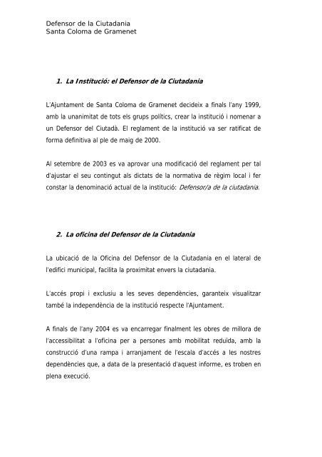 informe2004cat.pdf - Ajuntament de Santa Coloma de Gramenet