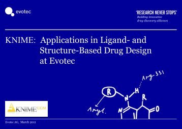 Applications in Structure-Based Drug Design at Evotec - Knime