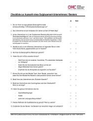 Checkliste zur Auswahl eines Outplacement-Unternehmens / Beraters