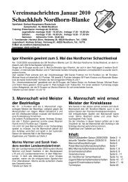 Vereinsnachrichten 2009 - Schachklub Nordhorn-Blanke von 1955 ...