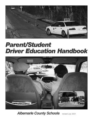Driver's Ed Manual - Albemarle County Public Schools