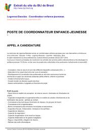 Logonna-Daoulas : Coordinateur enfance-jeunesse. - Brest ...