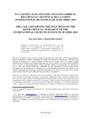 el caso de las plantas de celulosa sobre el rÃ­o uruguay: sentencia ...