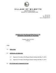 VB AgendaPacket-5-28-13 - Village of Wilmette