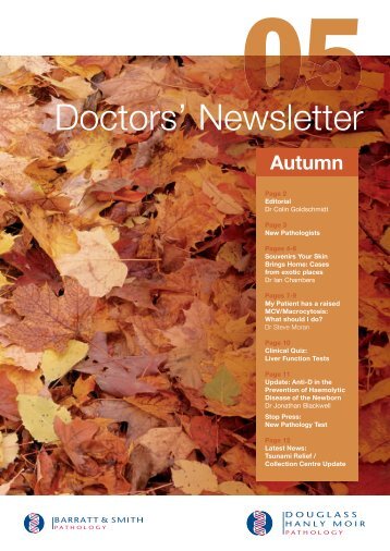 Doctors' Newsletter - Douglass Hanly Moir Pathology