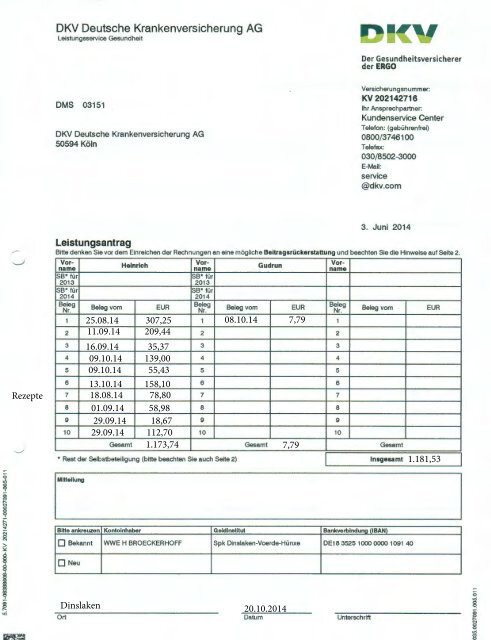 Dkv Deutsche Krankenversicherung Ag