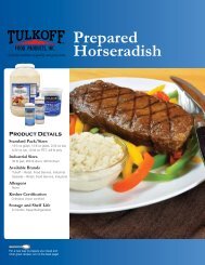 Prepared Horseradish - Tulkoff Food Products