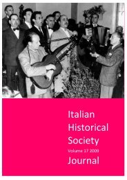 Italian Historical Society Journal