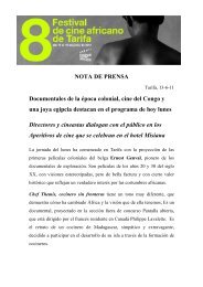 13-6-11 Nota de prensa FCAT - Festival de Cine Africano de CÃ³rdoba