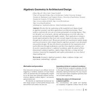 Algebraic Geometry in Architectural Design - Daniel Lordick
