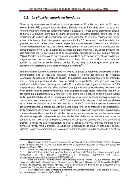 Honduras - Violaciones de Derechos Humanos en el Bajo ... - Cifca