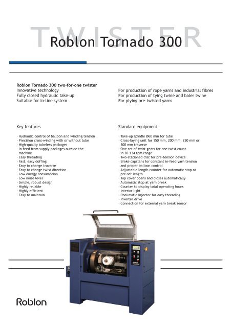 Roblon Tornado 300 Two-for-one Twister - HGMA Wulf GmbH