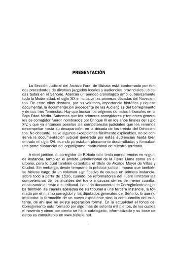 Archivo Foral de Bizkaia. Sección Judicial. Documentación Medieval