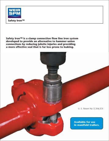 SAFETY IRON FLYER - FRONT - Weir Oil & Gas Division