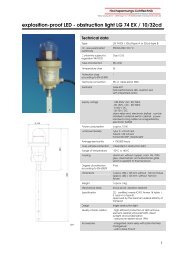 explosition-proof LED - obstruction light LG 74 EX / 10/32cd