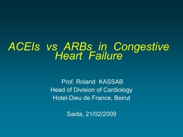ACEIs vs ARBs in Congestive Heart Failure - mecire