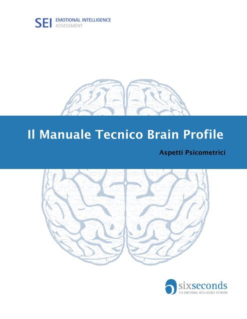 Manuale Tecnico Brain Profile - Six Seconds Italia