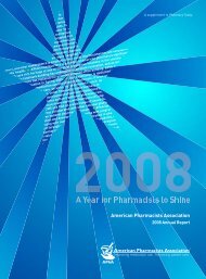 Annual Report PDF - American Pharmacists Association