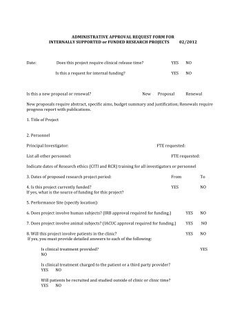 ADMINISTRATIVE APPROVAL REQUEST FORM FOR ...