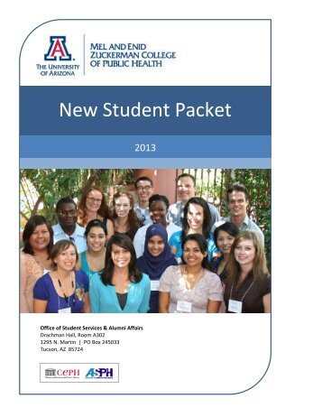 New Student Packet - Mel and Enid Zuckerman Arizona College of ...