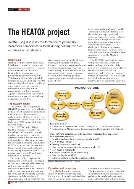 The HEATOX project - World Food Science