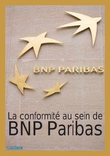 La conformitÃ© au sein de - BNP Paribas