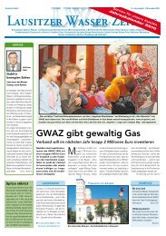 GWAZ gibt gewaltig Gas - Gubener Wasser