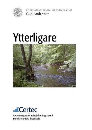 Ytterligare - Certec - Lunds Tekniska HÃ¶gskola