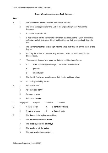 Book 2 Answers Pearson Global Schools