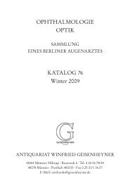 OPHTHALMOLOGIE OPTIK KATALOG 76 Winter 2009