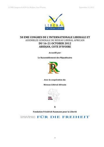 LI 58th Congress & ALN GA 16-21/10/2012 Abidjan â Cote D'Ivoire