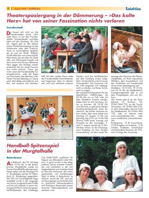 August 2008 - Gemeinde Baiersbronn