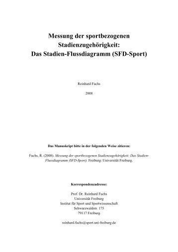 SFD-Sport - Institut fÃ¼r Sport und Sportwissenschaft