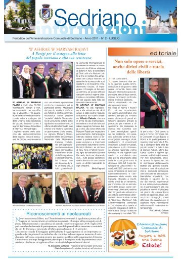 editoriale Estate! - Comune di Sedriano
