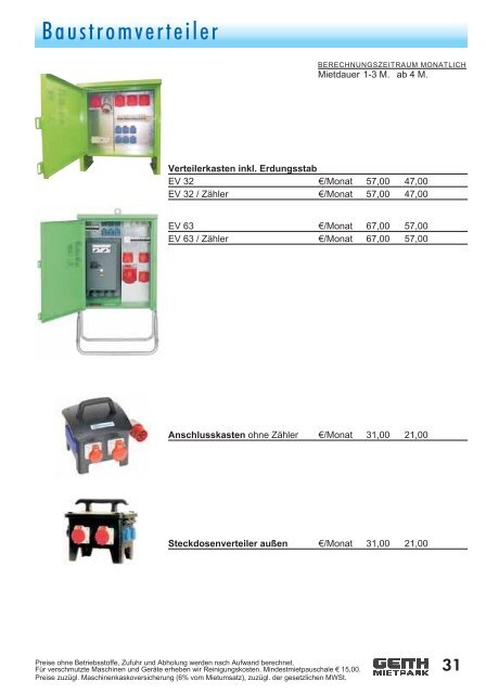 angegebenen Preise exklusive der derzeit gültigen Mehrwertsteuer