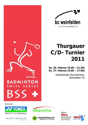 Turnierheft - Badminton Swiss Series