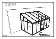 download assembly plans (pdf) - Euro-Serre