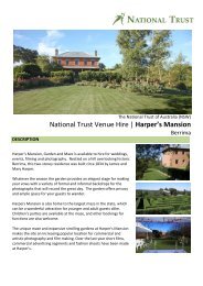 National Trust Venue Hire | Harper's Mansion - NSW