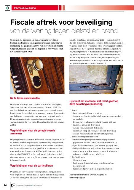 Vlaamse Schrijnwerker_november_2008.pdf - Magazines ...