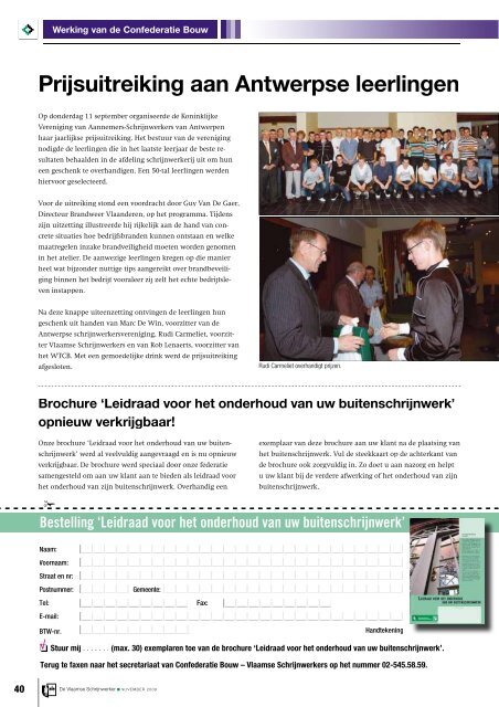 Vlaamse Schrijnwerker_november_2008.pdf - Magazines ...