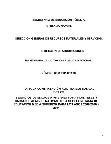 bases - CompraSEP - SecretarÃ­a de EducaciÃ³n PÃºblica