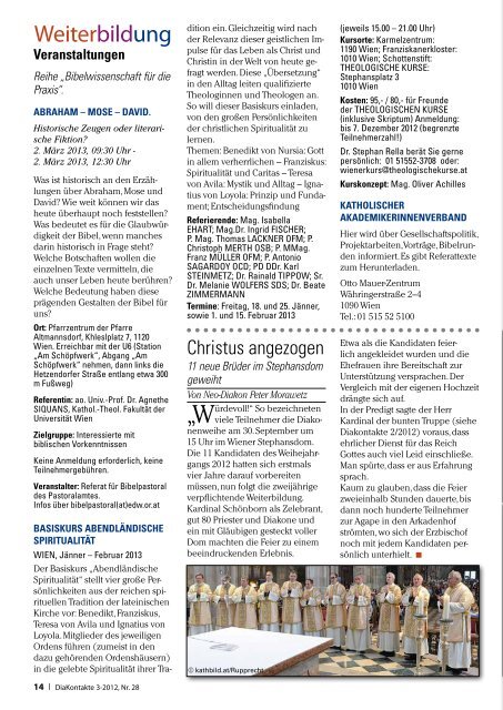 Nr. 28 - 3/2012 - Diakone Ãsterreichs