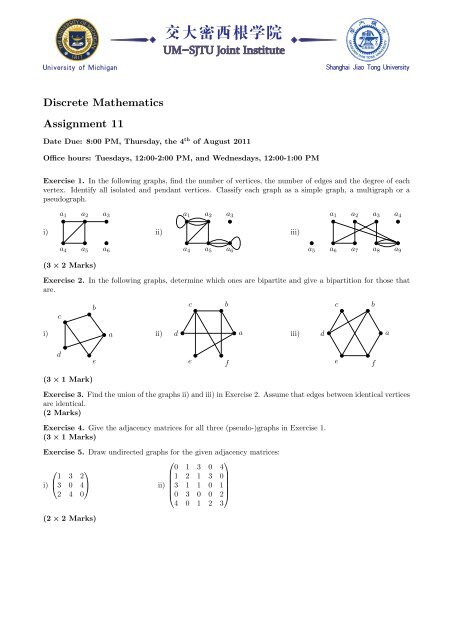 assignment discrete mathematics